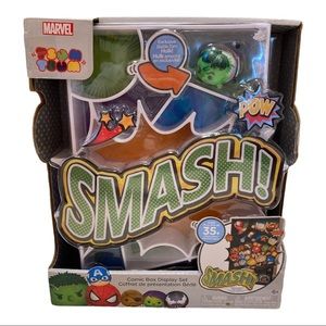 NIB Tsum Tsum Marvel Comic Box Display Set with Exclusive Battle Torn Hulk